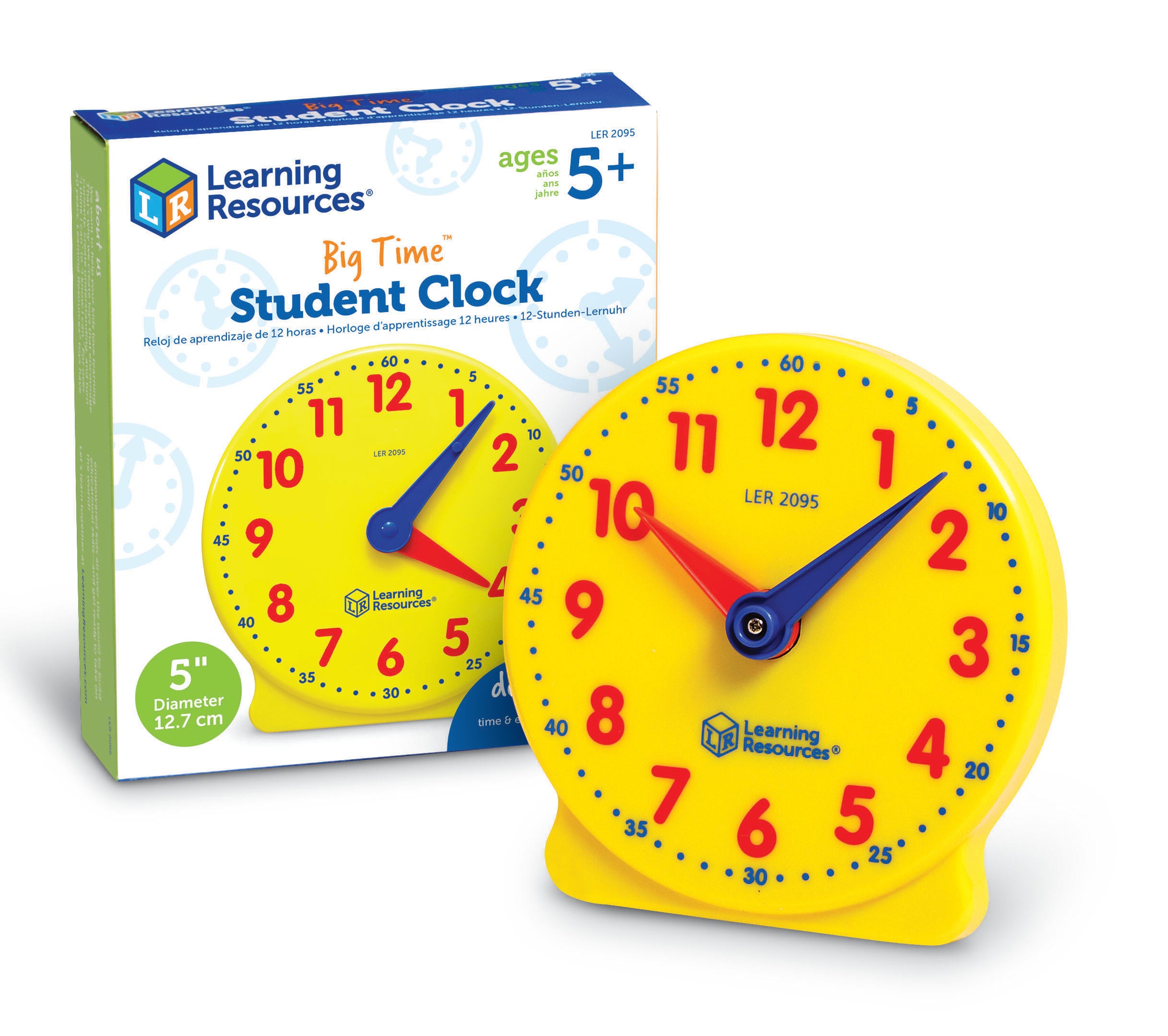 Learning Resources Big Time Learning Clock, 5 Inches 347051